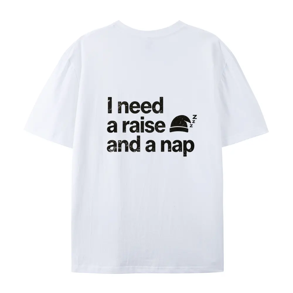 Men's Short-Sleeve Fashion Menswear Crew Neck T-Shirt - 230GSM 100% Combed Cotton, Funny Office Humor Print, Breathable Summer Daily Top, Unisex Coworker Gift