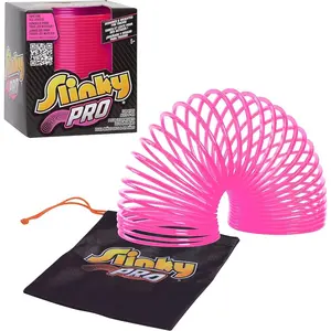 Slinky® Pro Plastic Spring Fidget Toy, Pink, 3.4-inch Diameter, Kids Toys for Ages 5 Up by