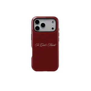 1PC In God's Hands Text Print Phone Case, Rugged Shockproof Protector 2in1 Protective Cover, Shockproof Cellphone Casing for iPhone 17 16 15 14 13 12 Pro Max, Case Accessories
