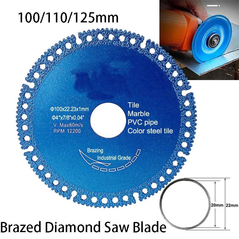 Size:(3,5,10,20pcs)Brazed Diamond Saw Blade Ultra Thin Saw Blade Ceramic Tile Glass Cutting Disc Indestructible Cutting Discs Angle Grinder Tool