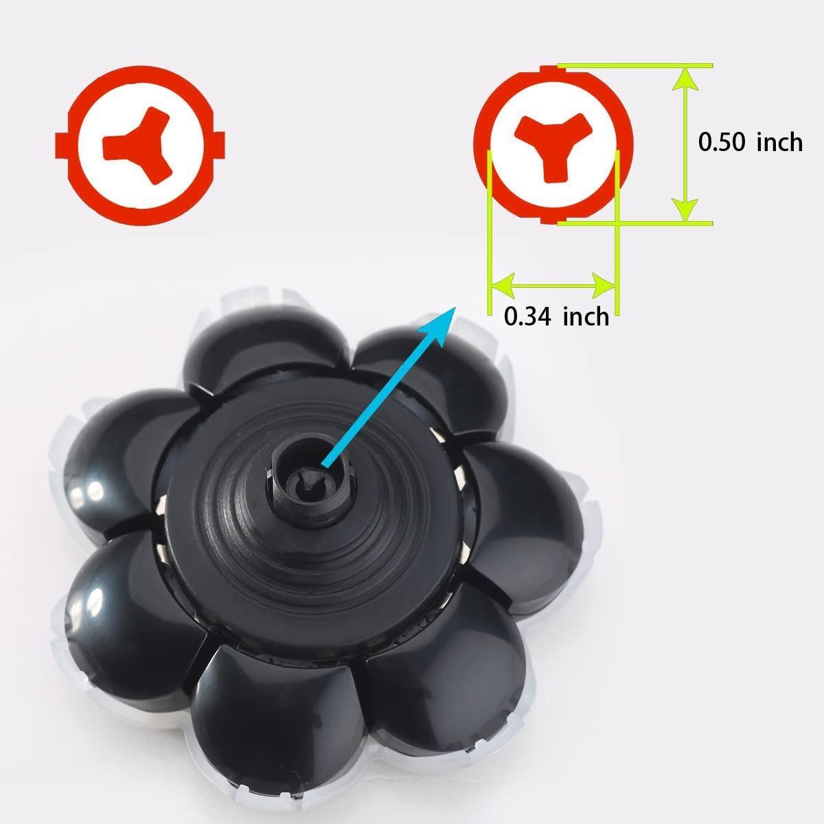 7-blade Electric Shaver Head, Replaceable Electric Shaver Head, Universal Fit 6 In 1 Beard Shaver Head Beard Trimmer Head, Men's Beard Shaver Replacement Accessories