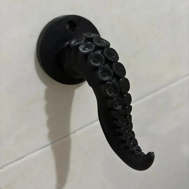 Octopus Tentacle Shape Hook, Wall-Mounted Creative Hook, Multifunctional Hook for Clothes, Bags, Towels, Bathrobe, Bathroom Accessory, Home Decor