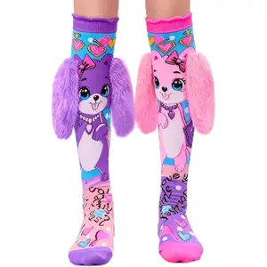 Crazy Socks for Girls Kids Knee High 3D Funny Wacky Mismatched Socks for Crazy Sock Day Novelty GiftsGift.