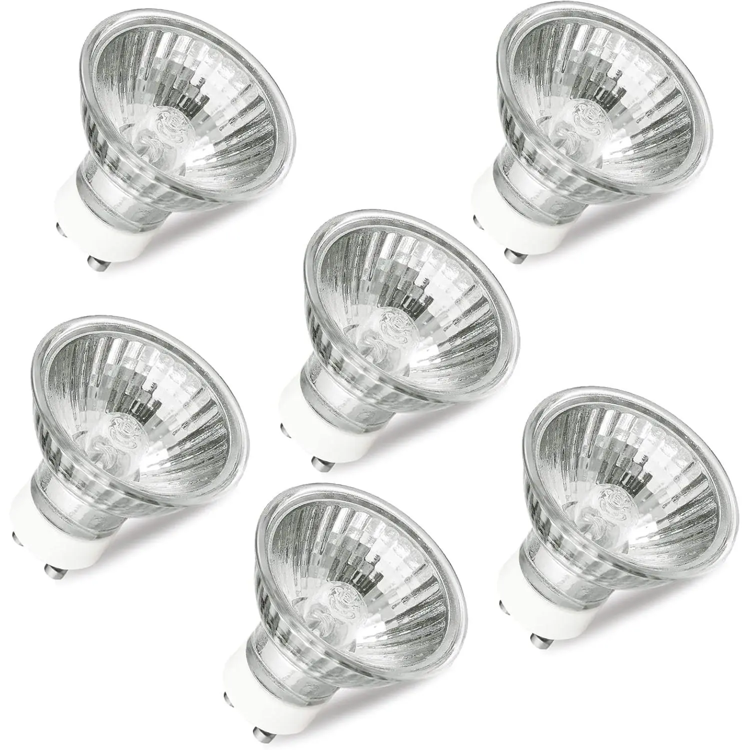 Candle Warmer Lamp Bulb, GU10 Halogen Bulb 110-130V 50W, GU10+C, MR16 with Glass Cover, 2700K Warm White, Dimmable,
