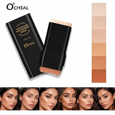 Waterproof Long-Lasting Foundation Stick, Lightweight Natural Finish Makeup Base, Perfect for Daily Use & Special Occasions, Makeup Products