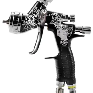 Devidiss Automatic Air Spider Spray Gun, 1.3mm Nozzle, 600cc Plastic Cup, Professional Car Body Repair Tool