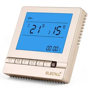 Wireless Thermostat Panel for Floor Heating and Gas Boiler with Adjustable Temperature No External Wiring Needed