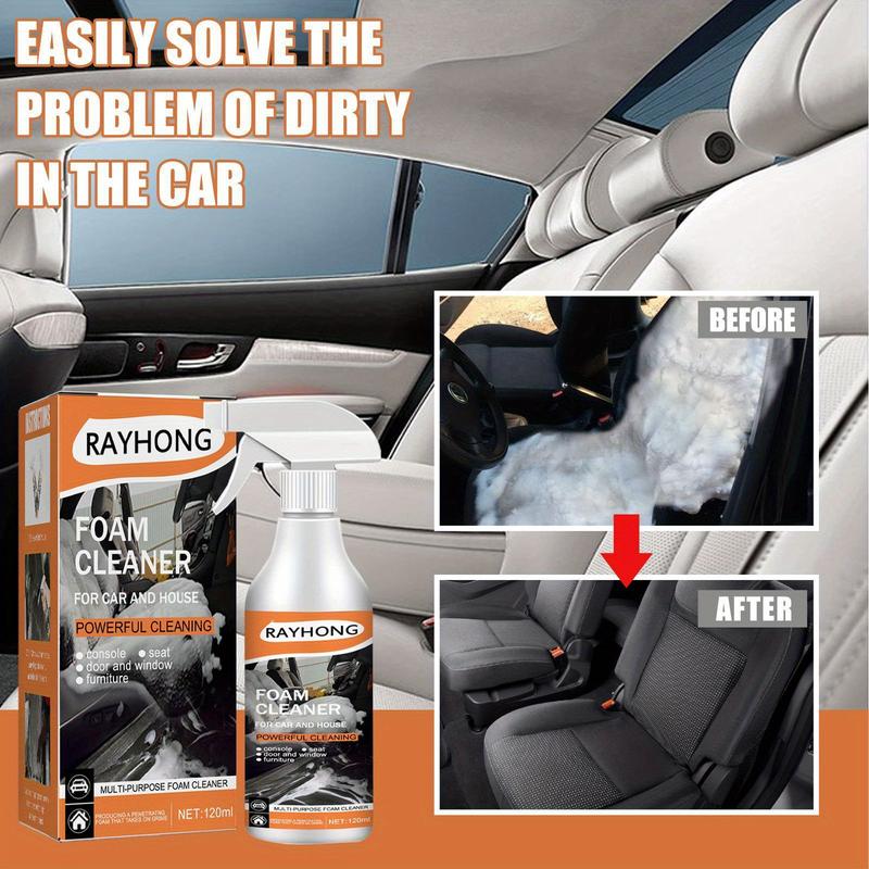 1set Car Multi-Purpose Foam Cleaner - Interior Steering Wheel Plastic Fabric Seat Stain Cleaner - For All Car Interiors - Suitable for Everyday Use - Perfect Gift for Car Enthusiasts