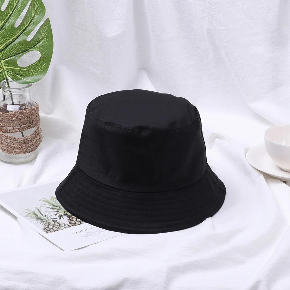 Foldable Bucket Hat Unisex Women Outdoor Sunscreen Hat Pure Color Fishing Hunting Cap Men Basin Chapeau Beach Cap