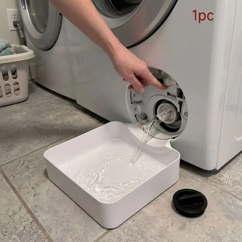 Durable Washing Machine Base Tray, Leak-Proof Mat, Anti-Slip Support, Stability, Floor Protection, Thickened Collection Dish, Home Cleaning Accessories