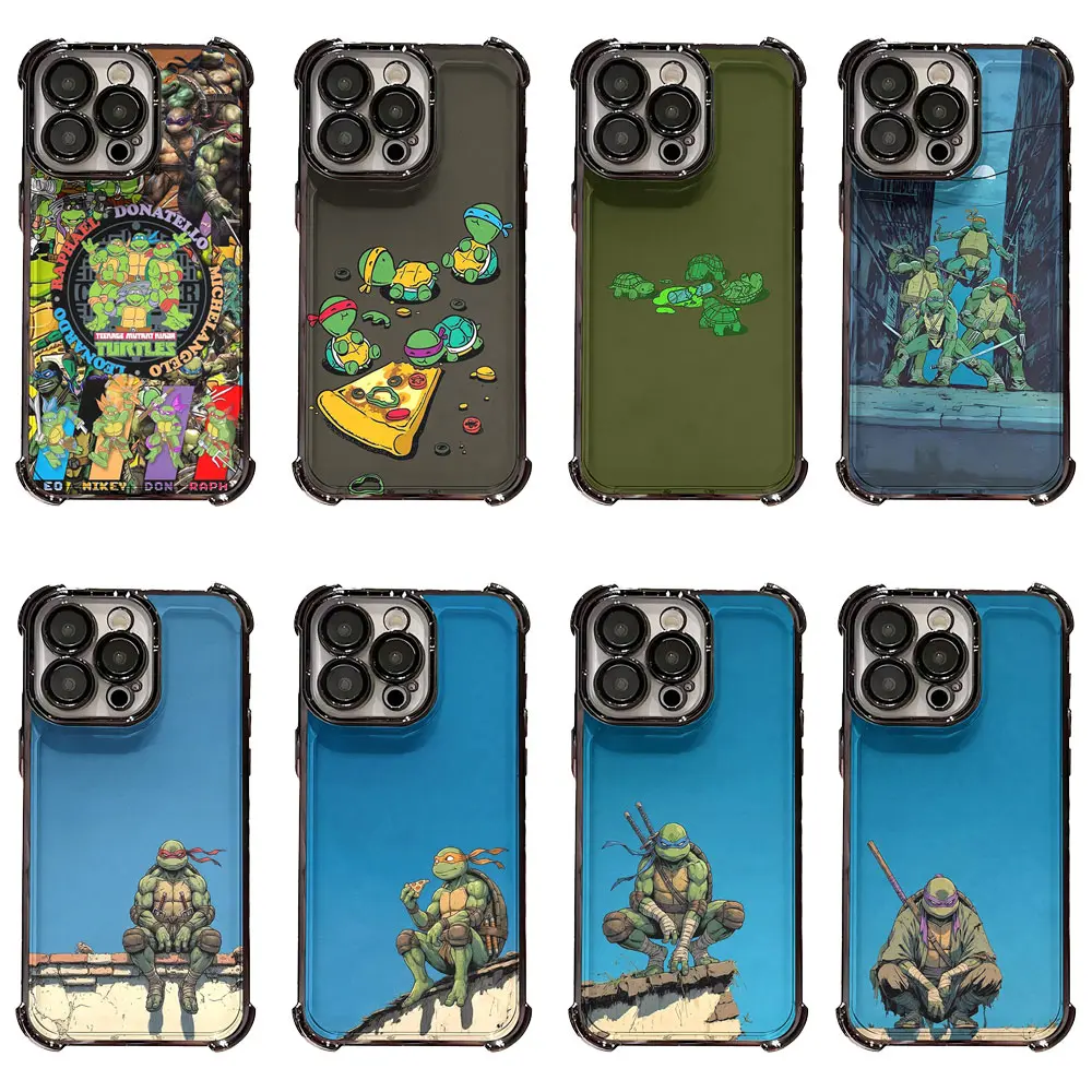 8 Styles TMNT Phone Case, Anti-Drop Slim Protective Shell Featuring Leonardo, Raphael, Donatello, Michelangelo in Retro, Chibi & Rooftop Art Styles