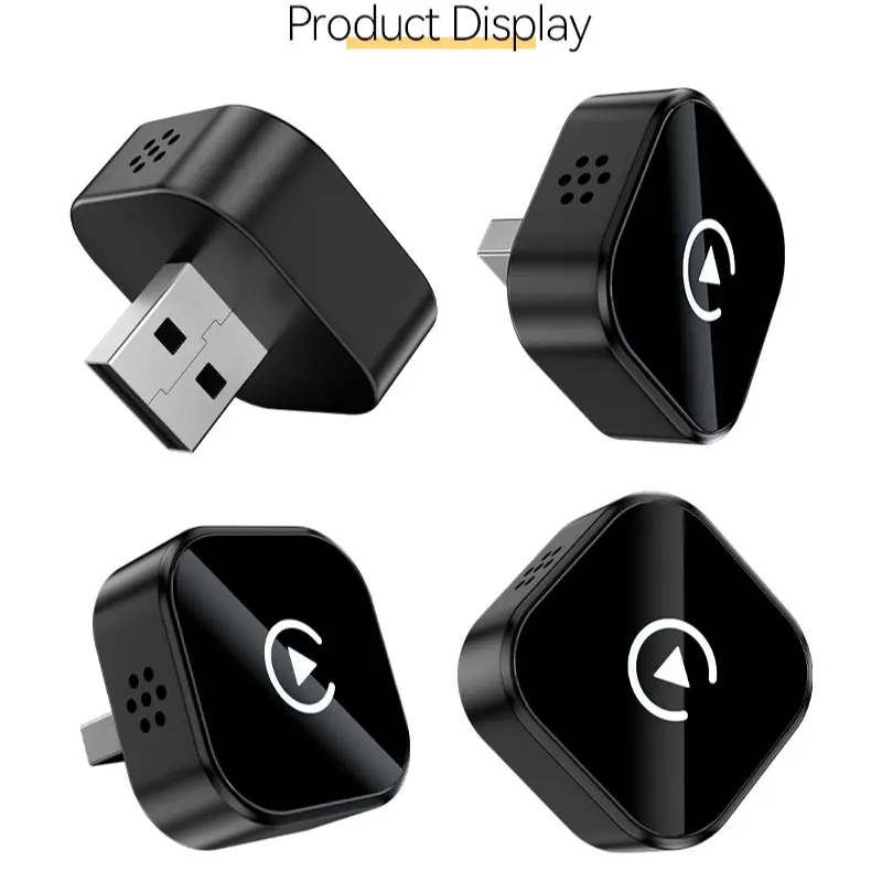 Wireless Car USB Adapter for iPhone and Android, Portable Bluetooth-compatible Compatible Connector, Smart Car Electronics Accessory, Wireless Vehicle Adapter, Car Connectivity Adapter