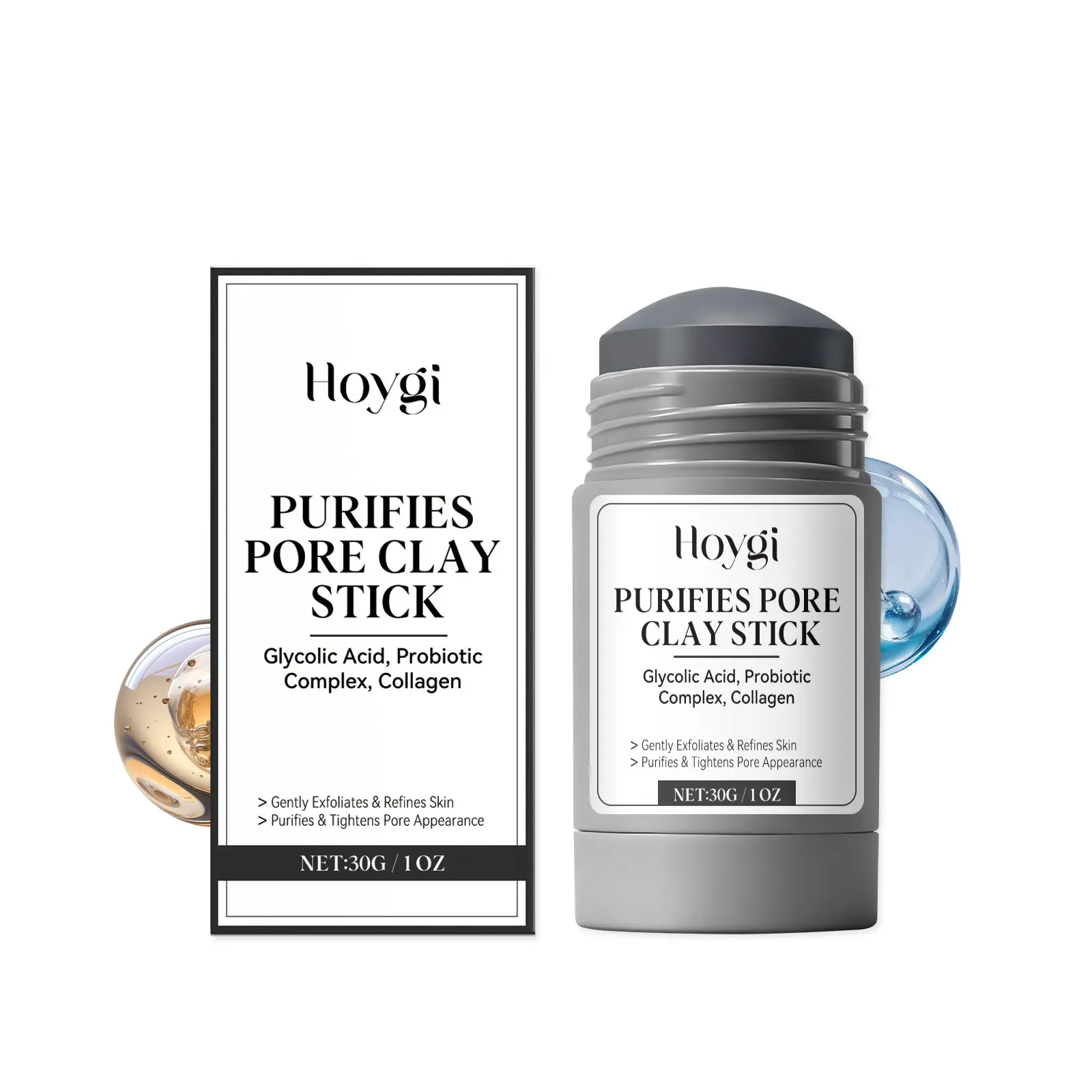 Hoygi The Pore-Purifying Mud Mask Stick Gently Cleanses The Skin, Hydrates It Finely, Moisturizes And Refreshes It. It Is A Touch-Type Mud Mask