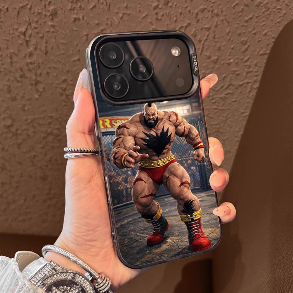 1PC Game character Z-Zangief  Phone Case for IPhone 17 Max 16 Pro Mobile Shell 14 13 15 Soft Shell