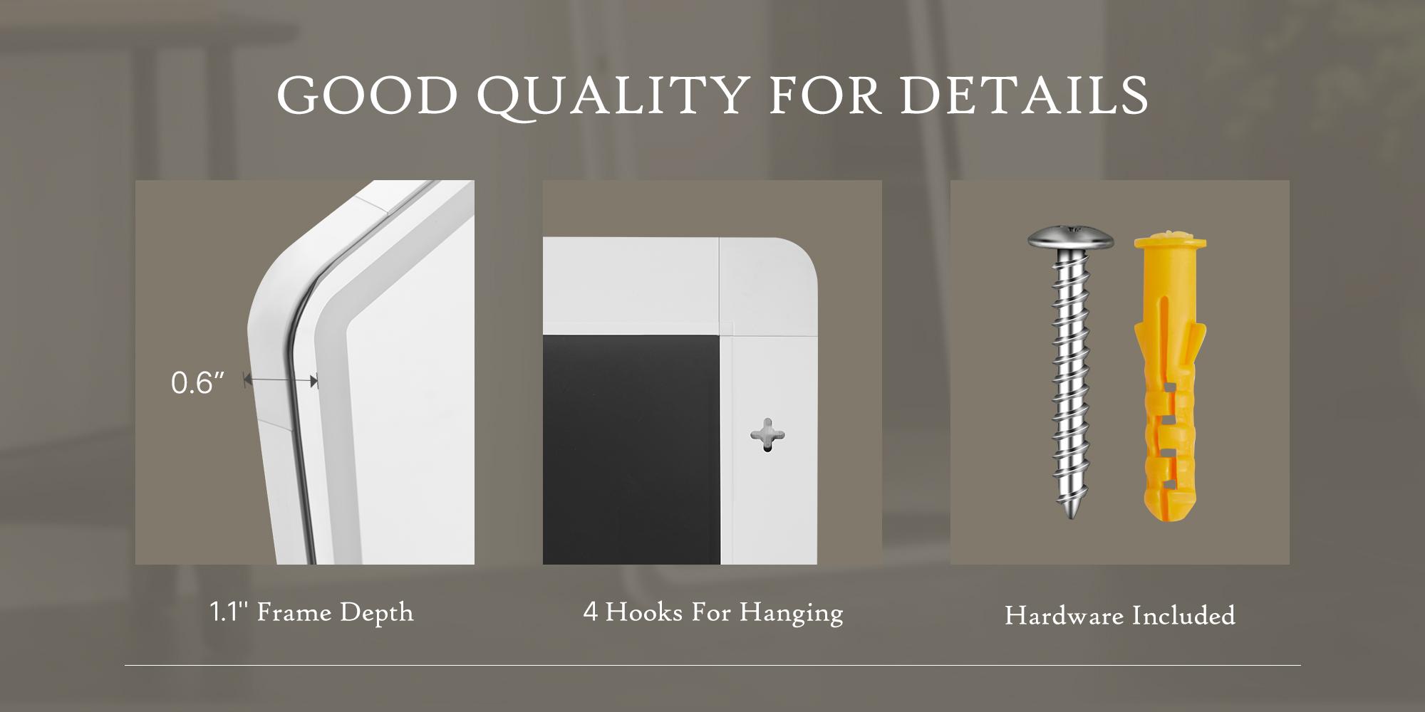 Full Length Mirror with Stand, Wall Aluminum Alloy Thin Frame Hanging or Leaning , Upgraded Nano Glass, No Assembly For Living Room Bedroom Cloakroom decorating