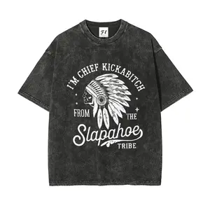 CHIEF KICKABI*CH FROM THE SLAPAHOE TRlBE,Unisex Cotton FunnyT Shirt men and women