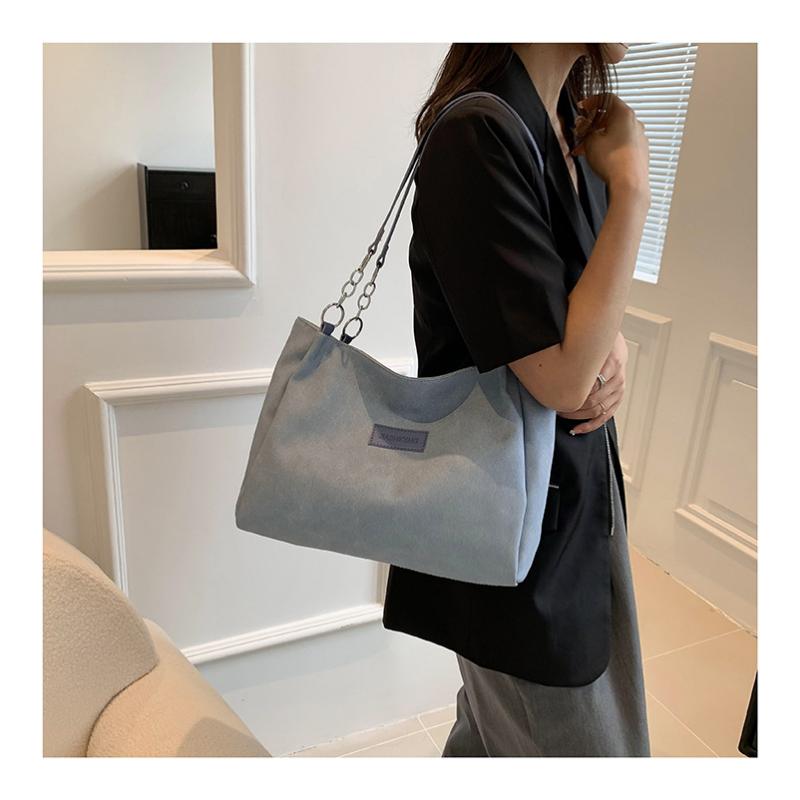 College Student Class Tote Bag, Female Shoulder Large Capacity Personalized Commuting Bag