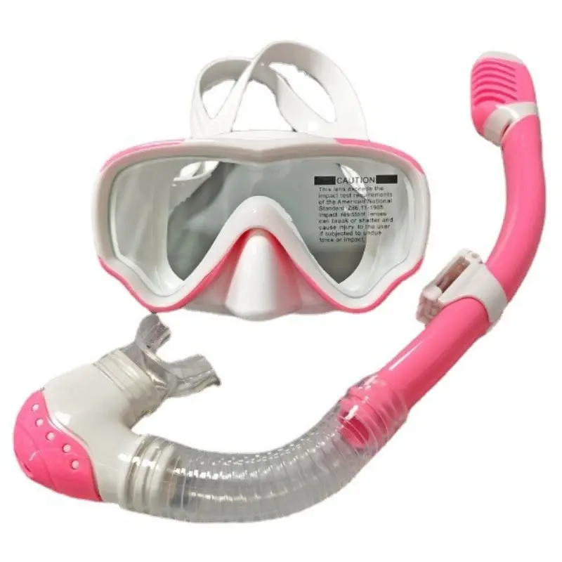 Snorkeling Mask Set, Full Dry Snorkel Goggles, Breathing Tube Kit, Kids Snorkeling Gear, Complete Snorkeling Equipment for Children