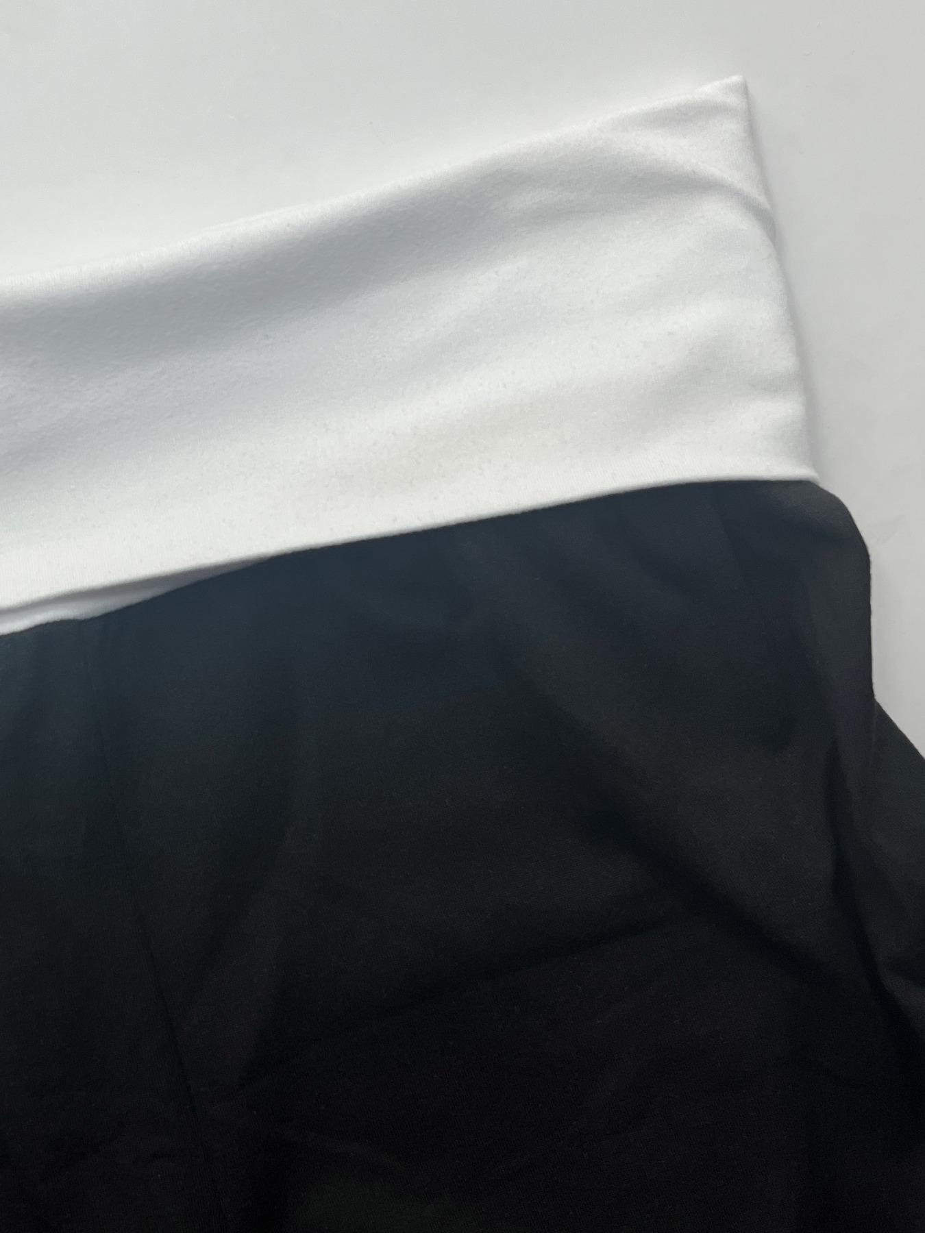 European and American Women's Casual Knit Round Neck Long Sleeve Color Block Patchwork T-Shirt with Ruffled Flared Pants Set, Perfect for Spring and Fall Wear, Fit