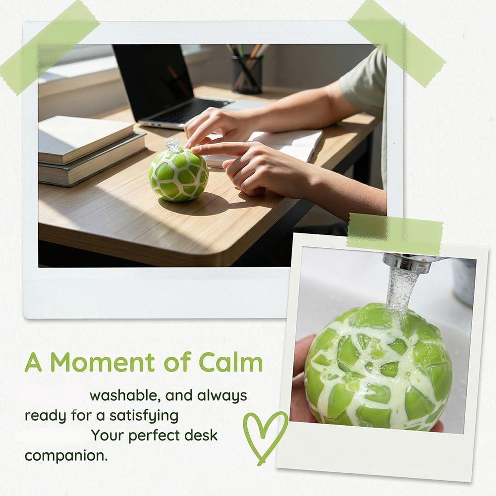 Crunchy Grape Squishy Toy Stress Relief Squeeze Toy Green Grape Crispy Texture Fidget Toy For Anxiety Adults Gift