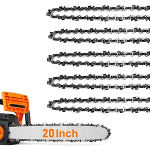 5Pack 20 Inch  Chain .325" Pitch .058" Gauge 76 Drive Links Fits Supmix 62cc, WEMARS 6220G, NEOTEC NCS6200, Blue Max 53543, 8901, 8902, 52209, VEVOR, Oregon 21LPX076G, Stihl 36880050076