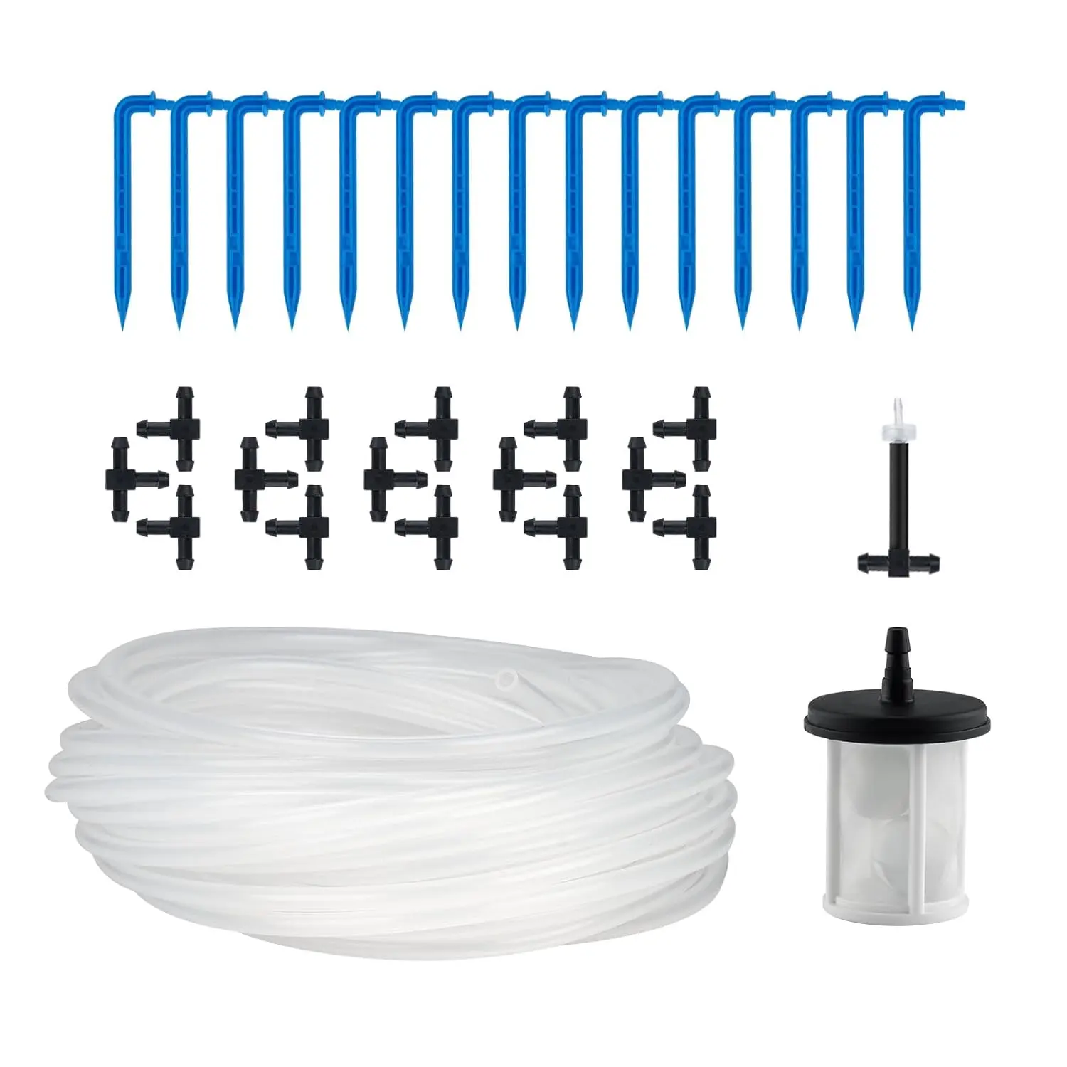 Automatic  Waterer  Kit for 15 Potted , Accessories Expansion Set for Auto Drip Irrigation Programmable Self Watering Timer Devices
