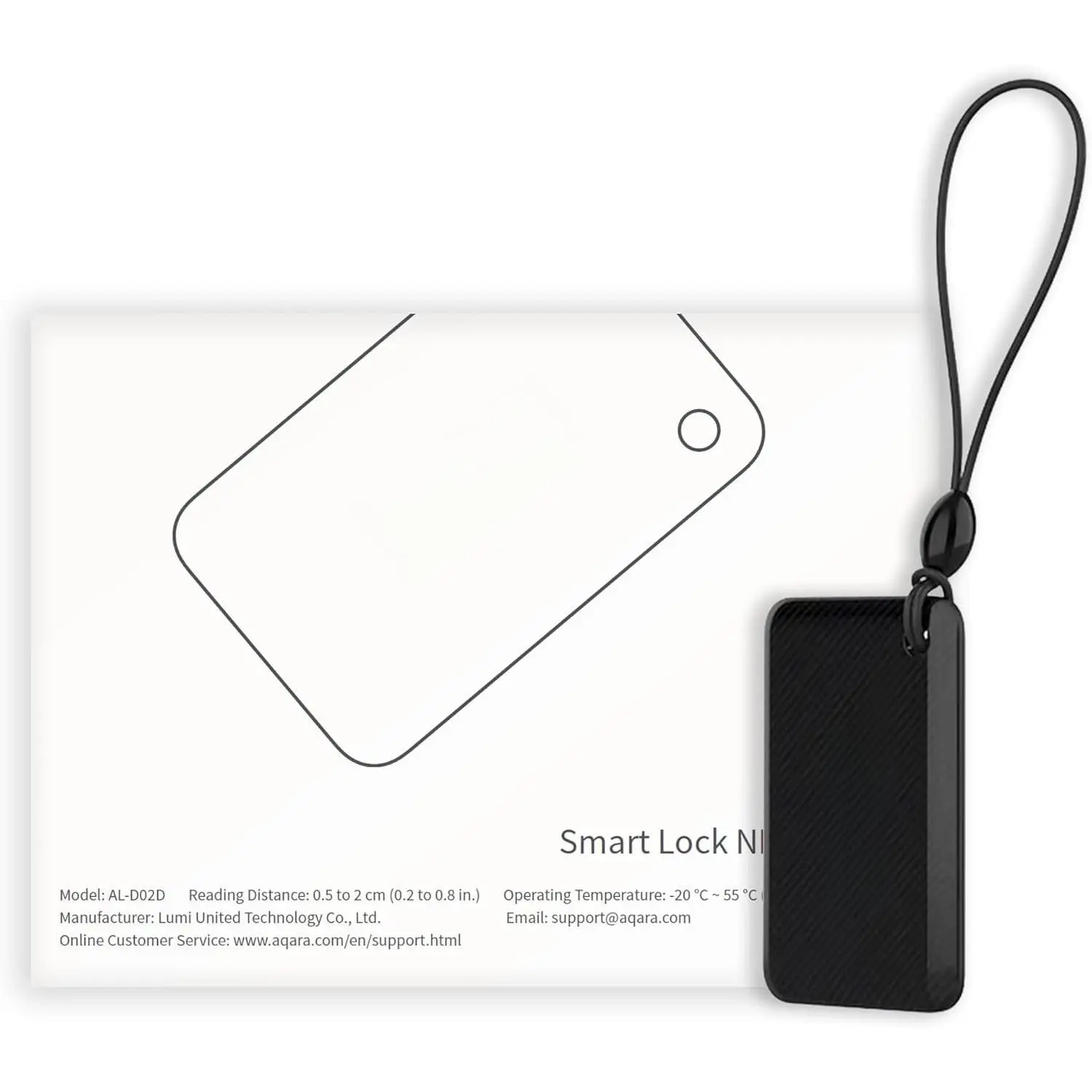 NFC Card for  Locks U100, U50, U200 & U300, Access Card for Keyless Entry Door Locks, NFC Key Card Works with    Deadbolts, 1 Pack