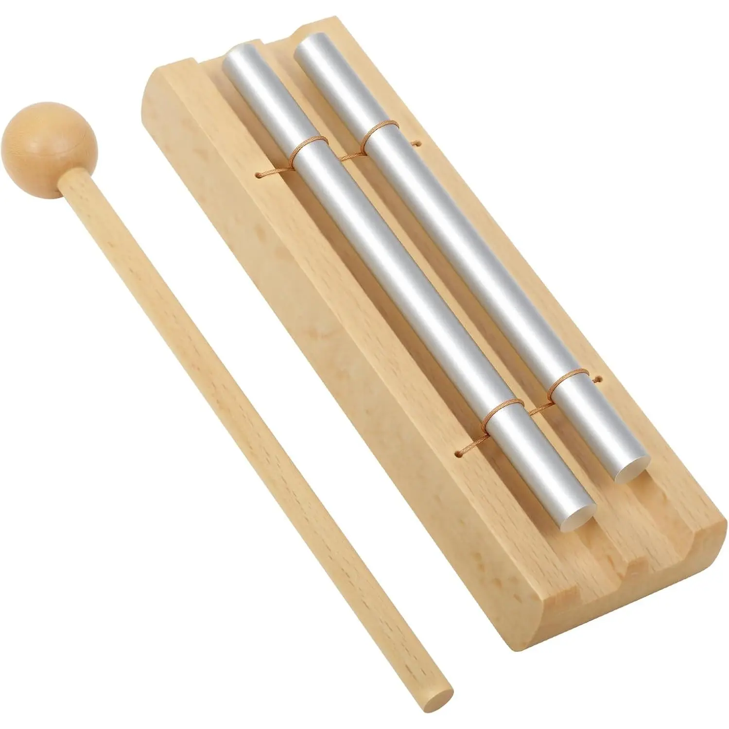 Hand Chime  Meditation Wind Chimes & Classroom Chime for Mindfulness, Yoga, and Sound  Teacher Gifts for Women, Classroom Management Tool & Meditation Accessories(2 Tone)