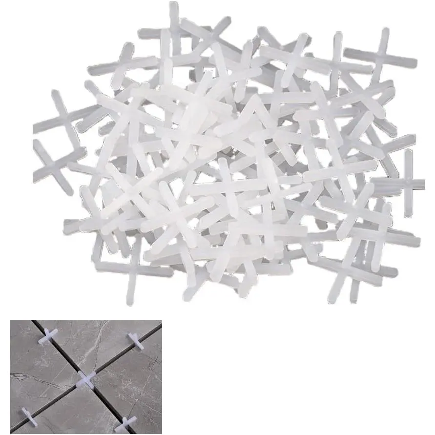 2000 Pack Tile Spacers 1/12'' 2mm Gaps Ceramic Wall Floor Tile Spacer  Spacing Installation Laying Joint Retaining Separators Tool for Tiling Positioning Clip Leveling System Construction