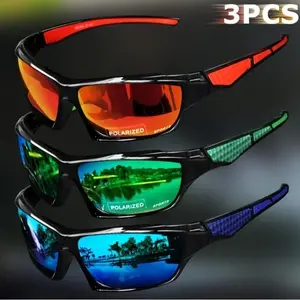 Unisex Polarized Sports Sunglasses – UV400 Wrap Around Lightweight Durable Frame Vintage Tortoiseshell For Fishing Cycling Running Driving Outdoor Adventures