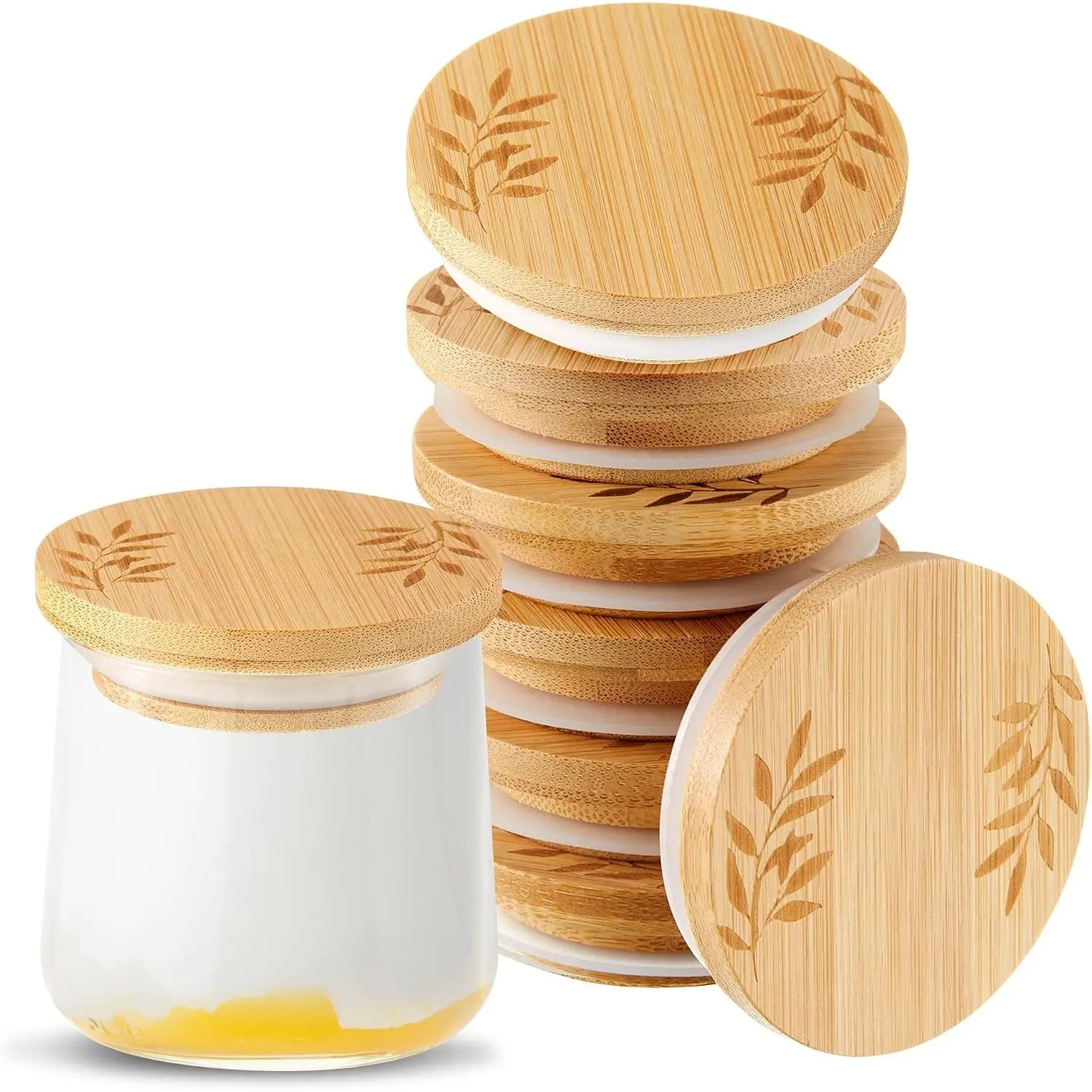 6 count  Yogurt Jar  Compatible with  Jars |    with  Rings Compatible with  Yogurt Jars   Storage; Containers Not Included