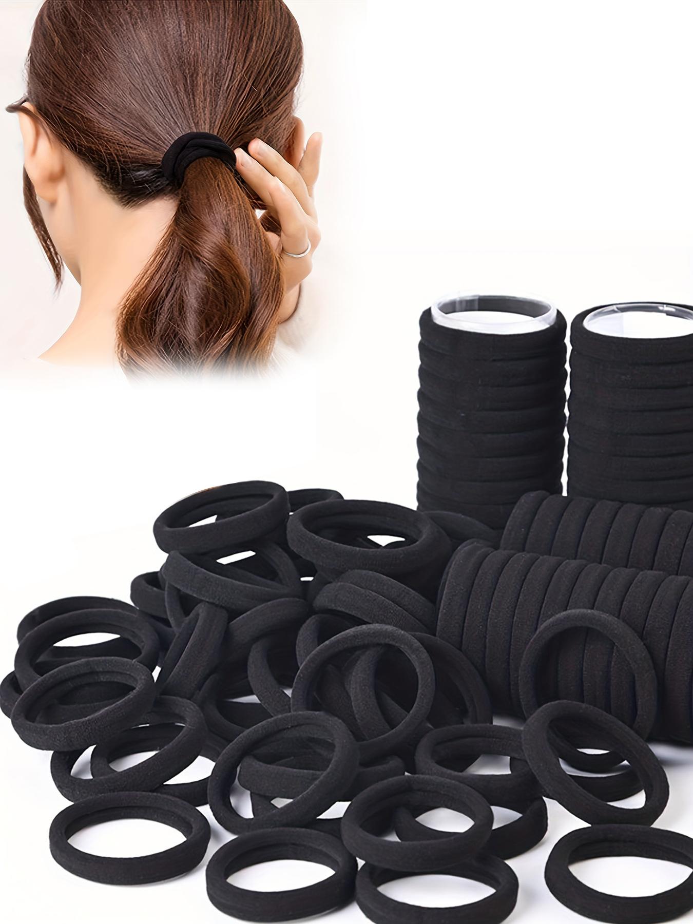 Solid Color Hair Tie, High Elastic Hair Tie, Hair Rubber Bands, Hair Accessories for Women & Girls, Minimalist Headwear Suitable for Thick Hair