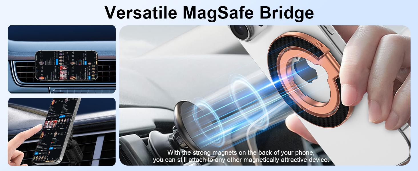 Magnetic Phone Ring Holder for MagSafe, Magnet Phone Grip Stand Finger Ring Kickstand Dual-Side Magnetics for iPhone 17 16e 16 Pro Max 15 Pro Max Galaxy Z Flip7 Fold7 S26 S25 Ultra Plus S24 FE Magnetic Phone Ring Holder for MagSafe, Magnet Phone Grip Stand Finger Ring Kickstand Dual-Side Magnetics for iPhone 17 16e 16 Pro Max 15 Pro Max Galaxy Z Flip7 Fold7 S26 S25 Ultra Plus S24 FE