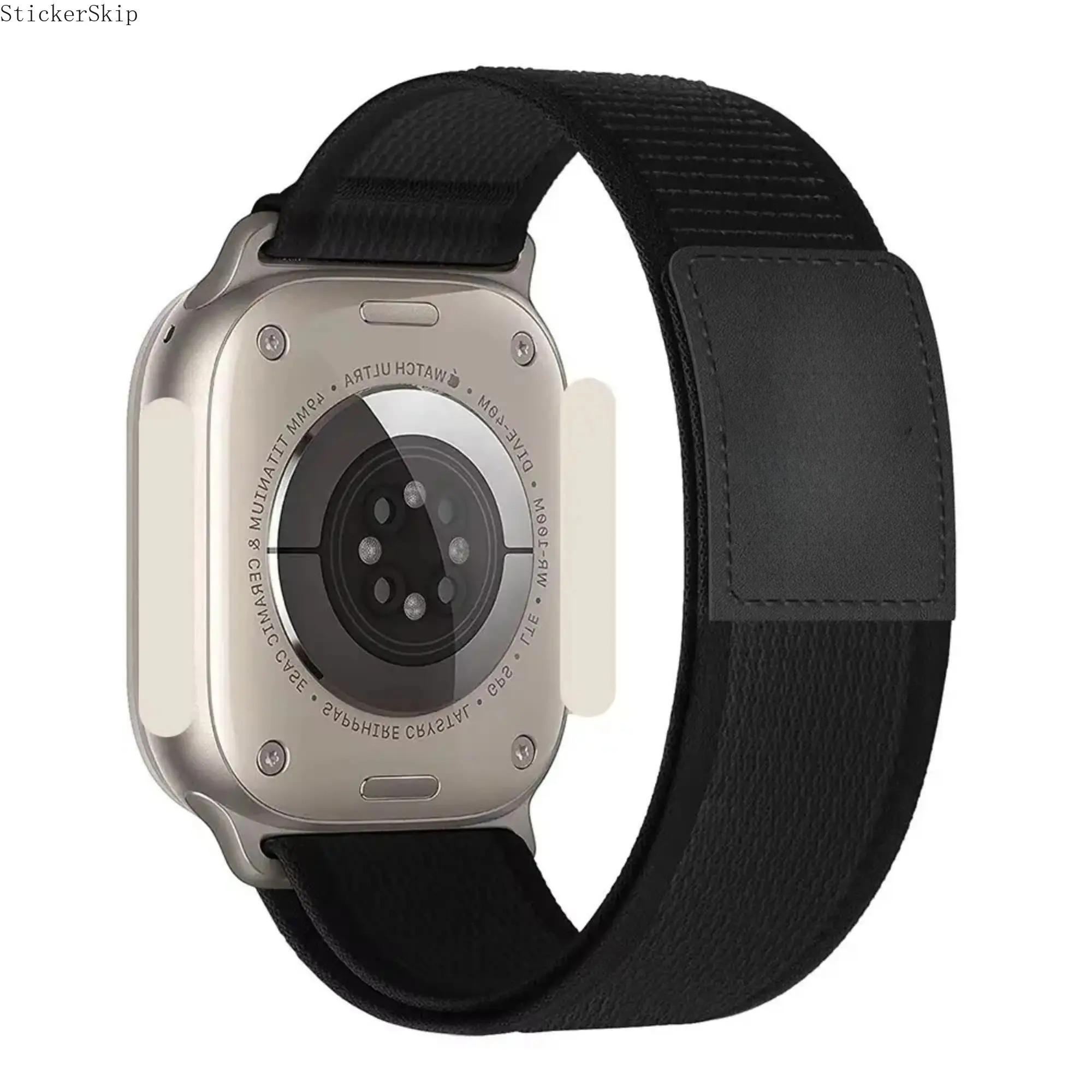 2026 NEN Fearless Trail Loop Watch Band for Apple Watch 49mm 46mm 45mm 44mm Nylon with Leather Buckle Comfortable & Durable