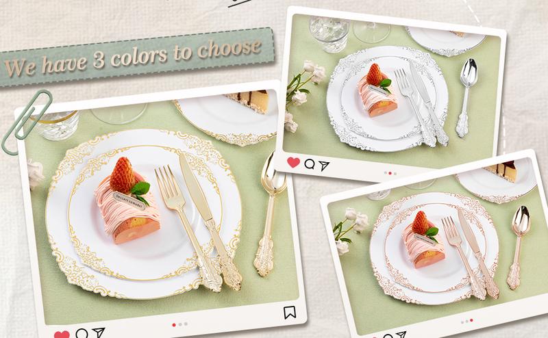 75pcs Gold Disposable Silverware Set Complete Cutlery for 25 Guests Weddings Parties Elegant Gold Finish Forks Spoons Knives Durable Easy to Clean Up