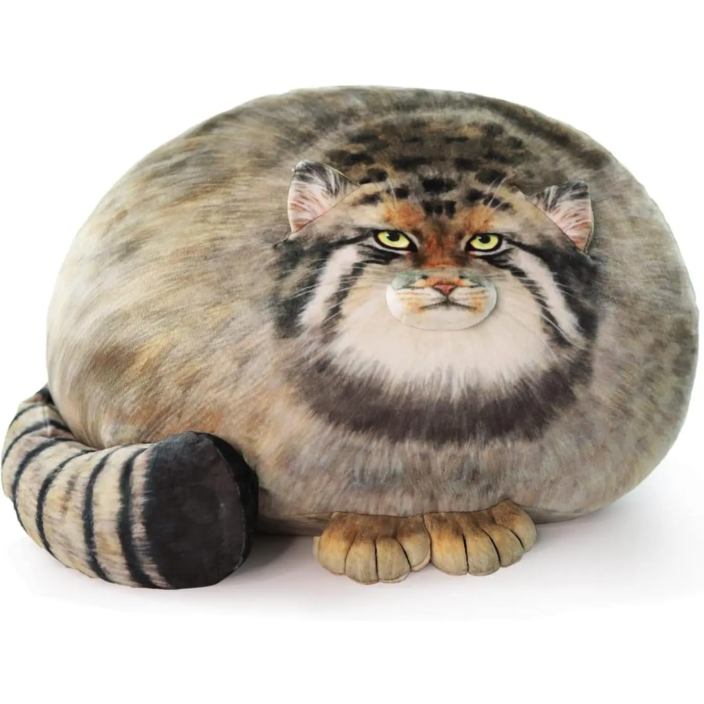 Pallas Cat Stuffed Animal, 45cm/18inch Steppe Cat Plush Cute Plushies for Girls,Kitten Soft Plush Throw Pillow Doll Big Plush Toy Decoration Gift for Kids, Boys, Girls Birthday Christmas