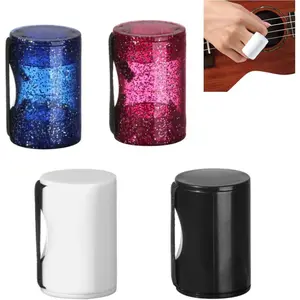 4 Pack Finger Shaker  Hammer Egg Shaker Plastic Music Finger Ring w/Ajustable Strap Sand Bell Shot for Guitar Ukulele Mandolin Banjo Cajon Percussion Musical Instruments Tool Accessories