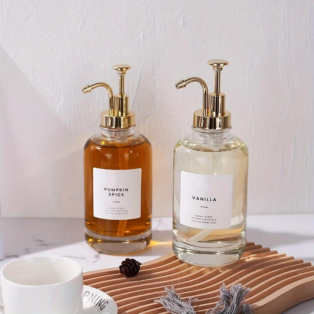 2pcs Set, Syrup Dispenser, Coffee Syrup Bottle, Coffee Bar Syrup Dispenser, Coffee Pump Dispenser, Oil Dispenser, Glass Syrup Bottle with Pump, Lotion Bottle, Hand Sanitizer Dispenser Bottle, Shampoo And Shower Gel Dispenser Bottle