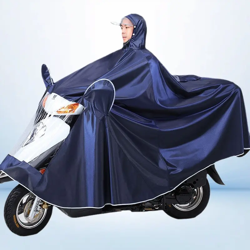 Long Integrated Thick Windproof Full Body Rain Poncho For Two People Riding Electric Vehicles And Motorcycles