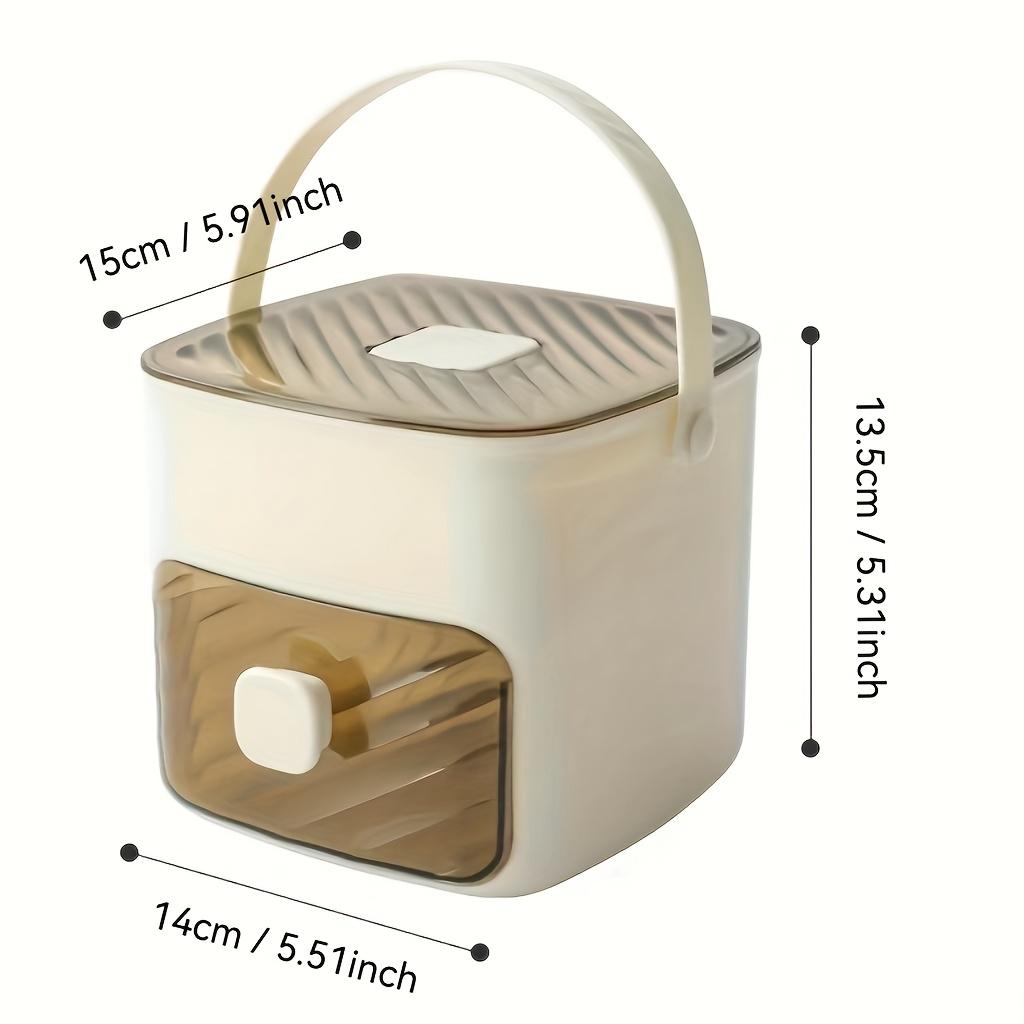 48 Cube Ice Maker with Easy Press Lid - Double-deck portable design ...