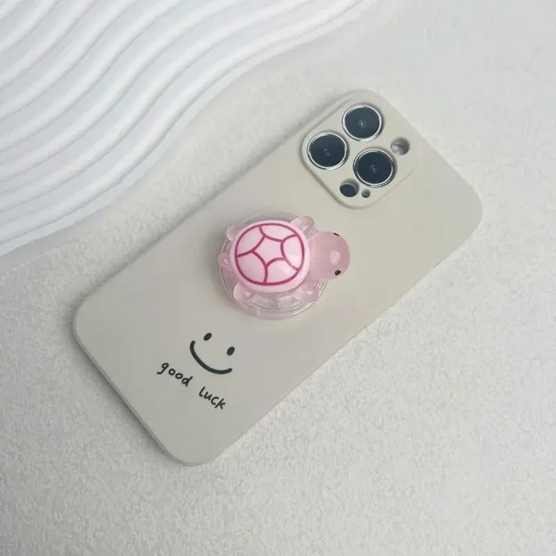 Glow-In-The-Dark Turtle Phone Holder, Cellphone Stand, Mini Resin Turtle Design, Expandable Folding Stand, Non-Slip Abs Grip, for Mobile Devices
