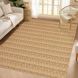 Modern Woven Printed Rug With Non Slip Backing Soft and Washable Ultra Thin And Non Shedding for Bedrooms Living Rooms Dining Rooms Game Rooms Offices and Apartments