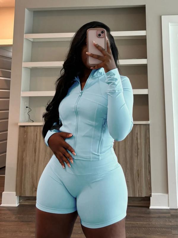 New2 piece sets women  Streetwear Lady Sports Tracksuit Set Lady Streetwear Shorts Outfit Set Sexy Women Two Pieces Club Macthing Top+Shorts colorblock print tee yoga clothes
