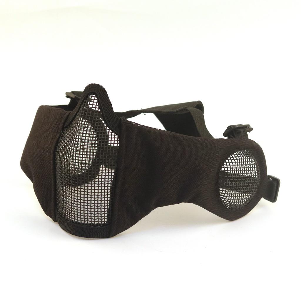 Iron mesh steel wire mask Outdoor field iron mesh mask, half-face steel wire mesh real CS protective mask
