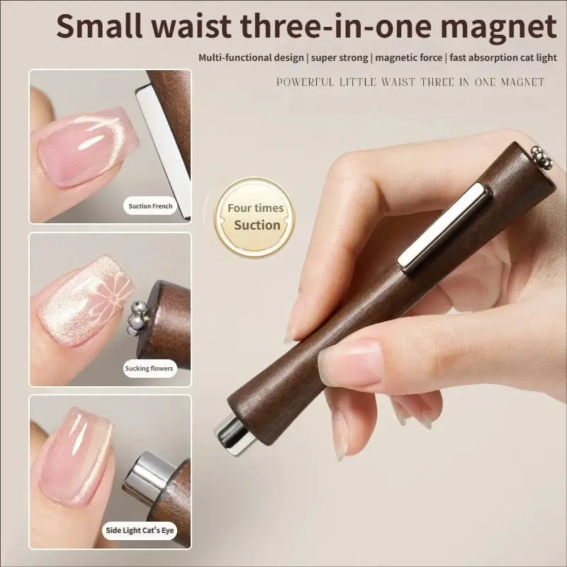 Nail art magnet, slim waist strong magnetic magnet, magnet 3-in-1, cat-eye strong thickening and enlargement magnet, large cylindrical ultra-strong magnetic nail tool, Nail Supplies, Home Nail Art