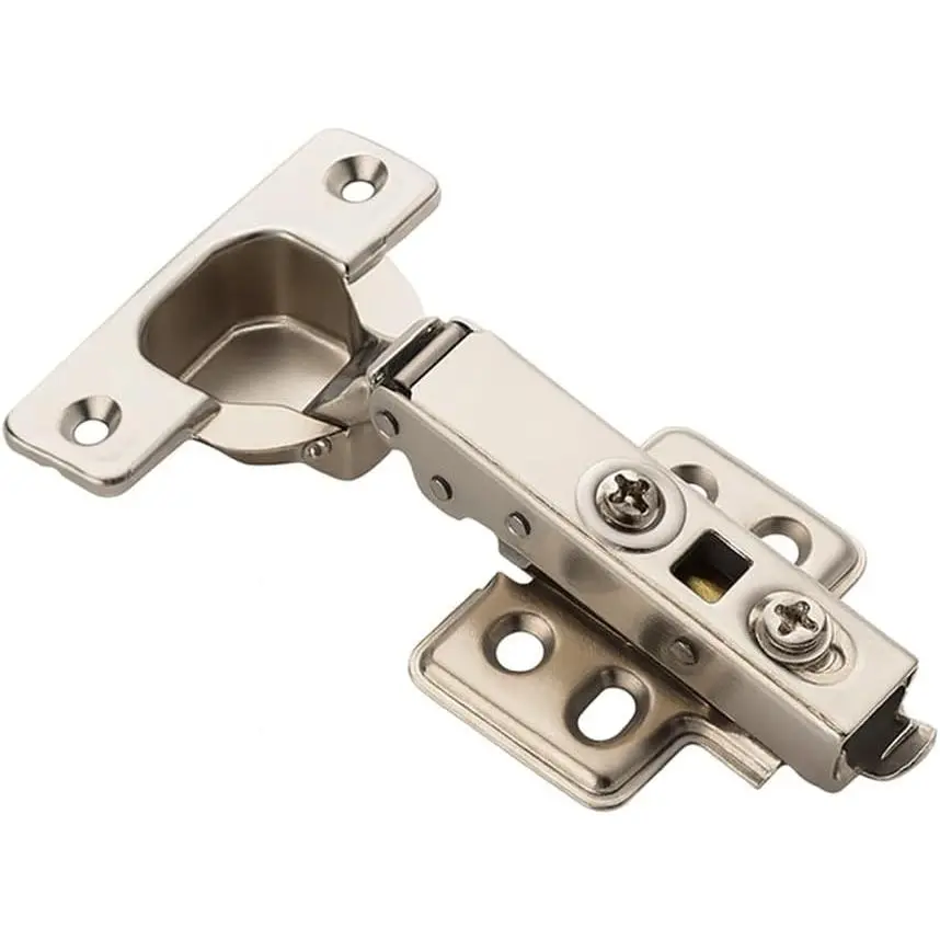 2-Pack Frameless Concealed Cabinet Hinges, Soft-Close, 2D Adjustable (Full-Overlay)