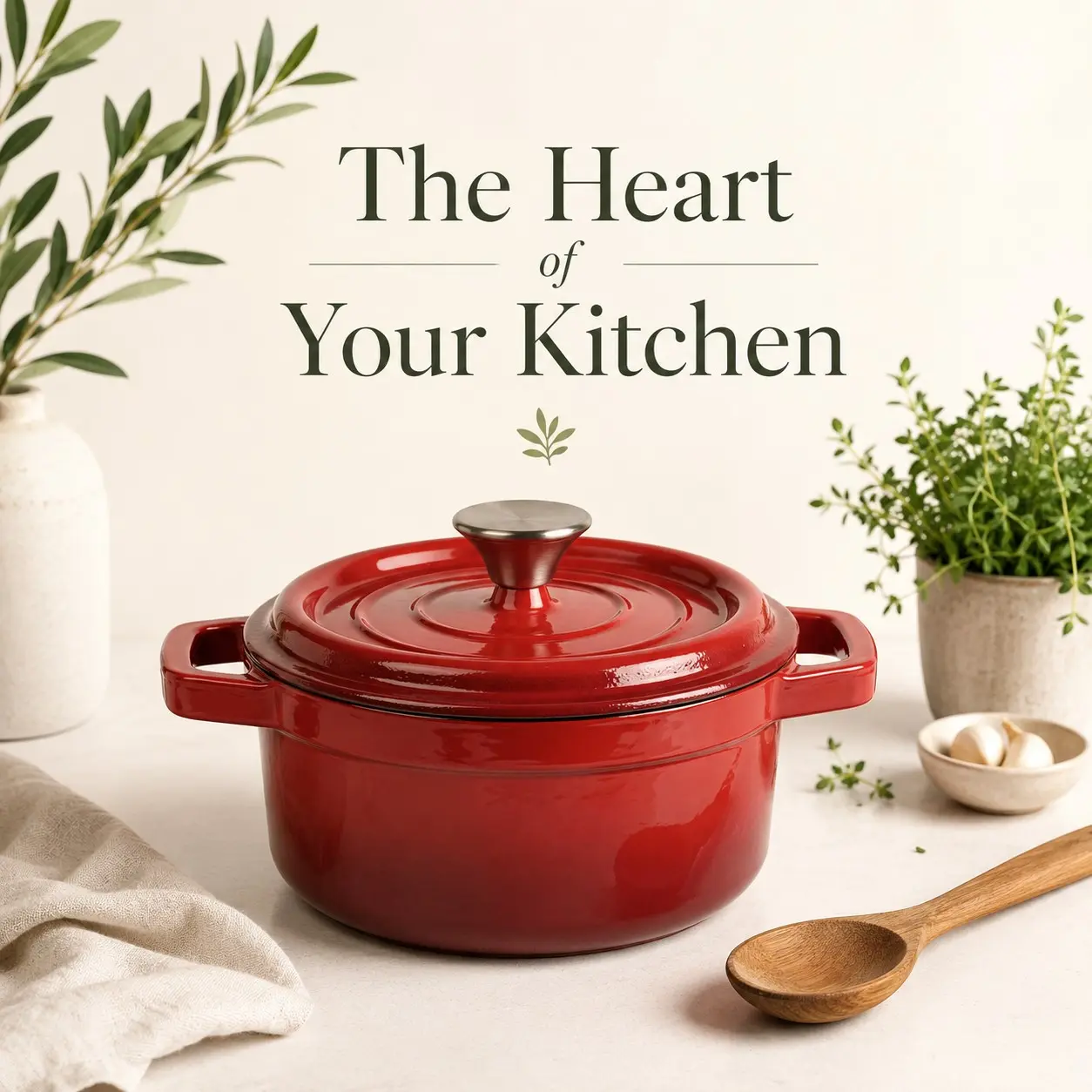 24cm Multi-Functional Enamel Cast Iron Pot with Lid, Dutch Oven Style, Non-Stick Coating, 500°f Heat Resistant, Dual Handles, Kitchen Essential