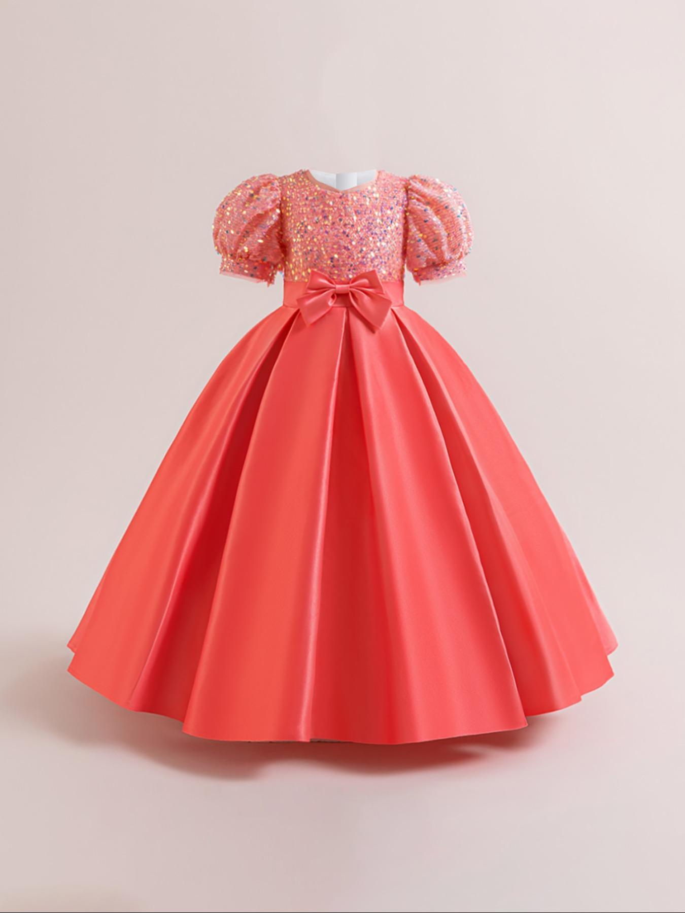 strapless open back dress Mia Belle Girls Belted Tutu Dress