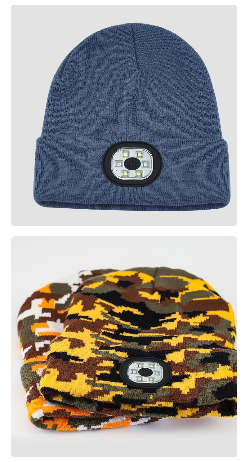 Bluetooth Beanie with Light, Unisex USB Rechargeable  LED Flashlight Hat with Cordless Headphones, Unique Christmas Birthday Gifts for Men Husband Teen Warm