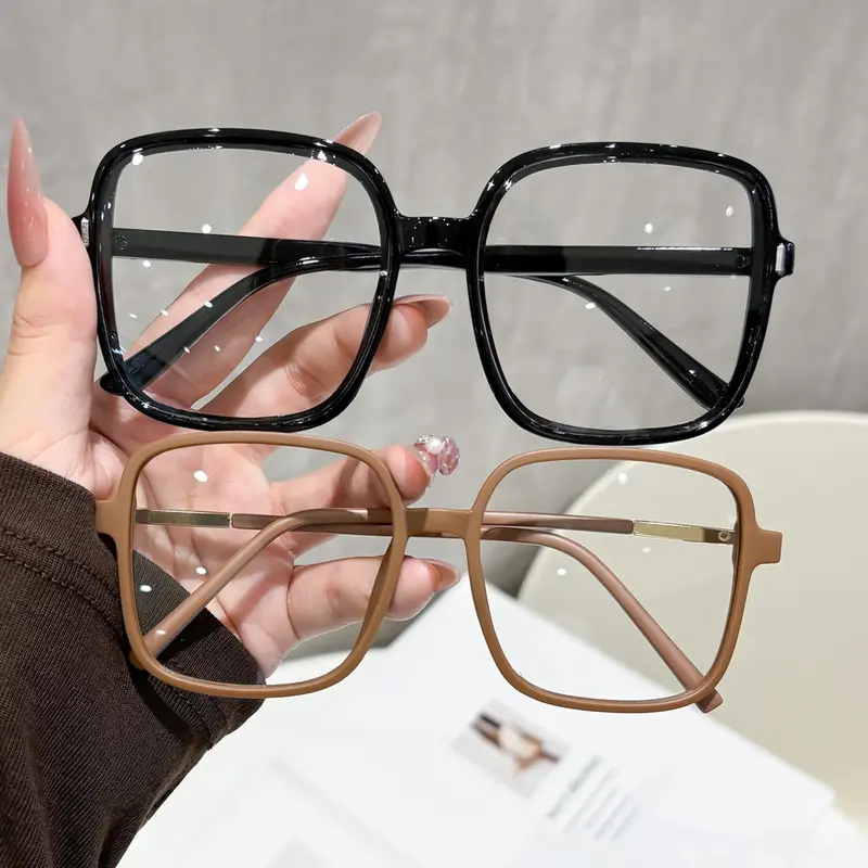 Classic Minimalist Modern Style Unisex Non-Prescription Glasses, Ideal for Daily Use, Office, Reading, Accessories, Travel, Fashion Frame Eyeglasses